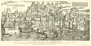 Forsøgt Escalade af Aden, af portugiserne under Alboquerque i 1513 af English School